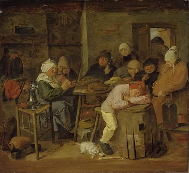Azienda contadina in un interno - Museo statale di Schwerin